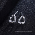 925 Sterling Silver Geometric Simple Earrings